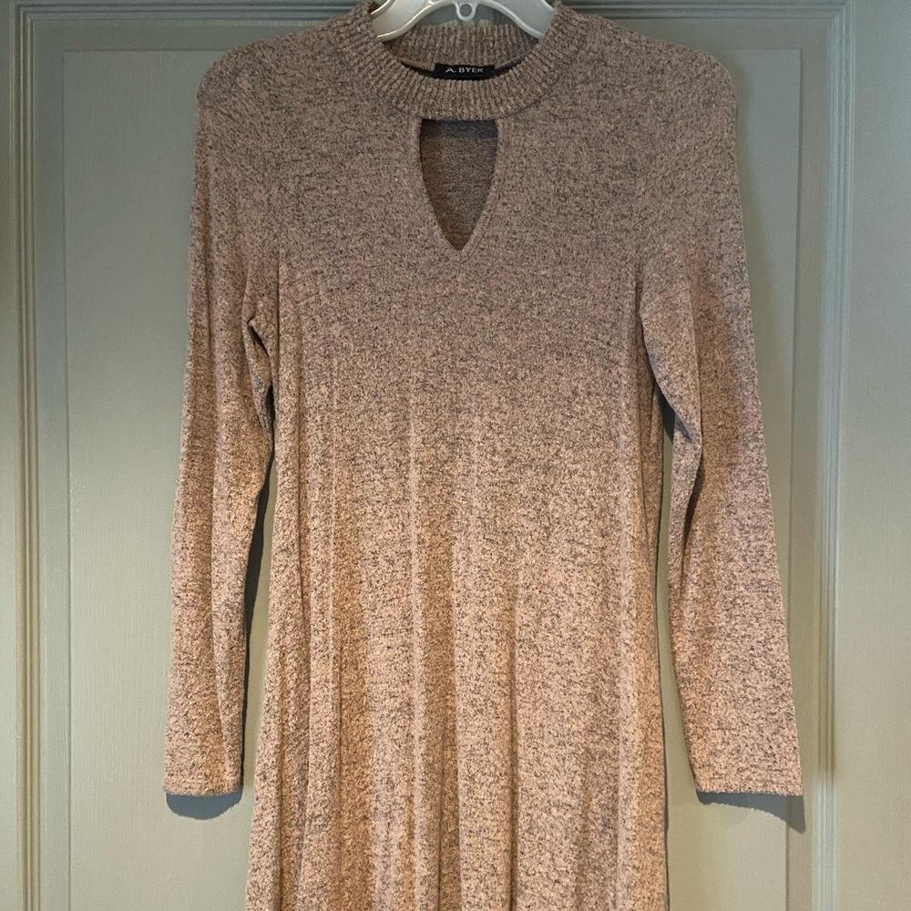 A. Byer Long Sleeve Sweater Dress